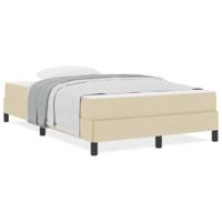 Boxspring bed met matras Crème 120 x 200 cm Stof - thumbnail