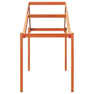 Kinderbedhuisje 213x95,5x144,5 cm massief grenenhout wasbruin Kinderbedhuisje 213x95,5x144,5 cm massief grenenhout wasbruin