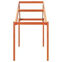 Kinderbedhuisje 213x95,5x144,5 cm massief grenenhout wasbruin - thumbnail