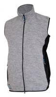 Ivanhoe bodywarmer Vinh heren wol/lycra lichtgrijs - thumbnail