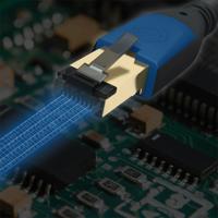 Oehlbach D1C19355 RJ45 Netwerkkabel, patchkabel CAT 8.1 5.00 m Zwart 1 stuk(s) - thumbnail