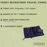 Cocoon Terry Towel Ultralight, Small, Dolphin Blue Handdoek Reishanddoek Dolphin Blue - thumbnail