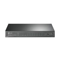 TP-Link Jetstream 8-poorts Gigabit Poe-switch | Slim beheerd | 8 Gigabit Poe-poort + 2 SFP, 53 W | 802.3AF compatibel | Tot 512 Vlan | 8K Mac-tafel | L2/L3/L4 Qos | Link Aggregation (T1500G-10PS) - thumbnail