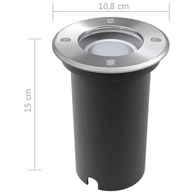 VidaXL Led-grondspots buiten 3 stuks rond VidaXL Led-grondspots buiten 3 stuks rond