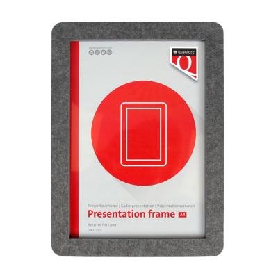 Presentatieframe quantore a4 gerecycled vilt grijs | 27 stuks