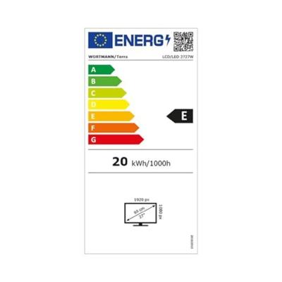 Terra GREENLINE Plus LCD 2727W HA V2 Black 27'' HDMI DisplayPort USB-C GREENLINE Plus AMD FreeSync Full HD-resolutie 27 inch scherm zwart frameloos design in hoogte verstelbaar