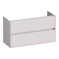 Brauer Adore - Onderkast Ondiep - 100 cm - met 2 Softclose Lades Greeploos en 1 Sifon Uitsparing - Mat Zand - thumbnail