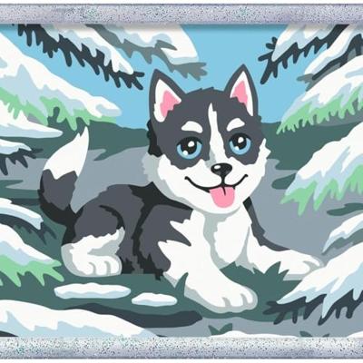 Ravensburger CreArt Schilderen op nummer brutale Husky