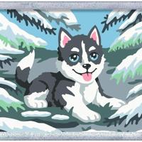Ravensburger CreArt Schilderen op nummer brutale Husky - thumbnail