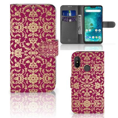 Wallet Case Xiaomi Mi A2 Lite Barok Pink