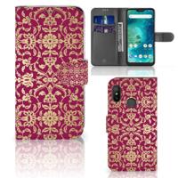 Wallet Case Xiaomi Mi A2 Lite Barok Pink - thumbnail