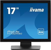 Iiyama ProLite T1732MSC-B1SAG Touchscreen monitor Energielabel: E (A - G) 43.2 cm (17 inch) 1280 x 1024 Pixel 5:4 5 ms HDMI, DisplayPort, VGA, Audio-Line-out - thumbnail