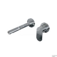 Chrome Edition inbouw wastafelmengkraan, rechte uitloop, rozetten C1 chroom - thumbnail