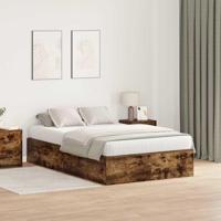 Bedframe Gerookt eiken 200 x 120 x 31.5 cm Bewerkt hout - thumbnail