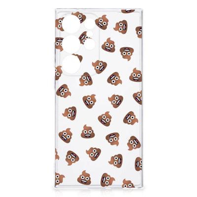 TPU bumper voor Samsung Galaxy S24 Ultra Poep Emojis