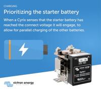 Victron Energy Cyrix-i 24/48V 400A Relais Nominale spanning: 24 V, 48 V Schakelstroom (max.): 400 A 1 stuk(s) - thumbnail