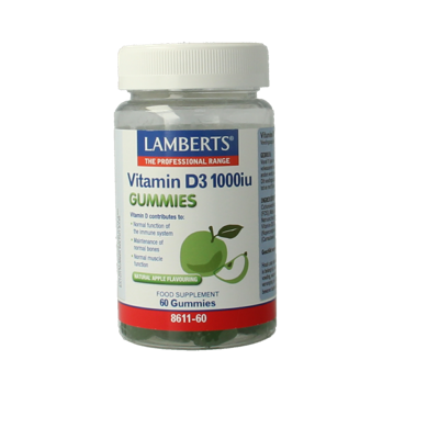 Lamberts Vitamine D3 1000IE 60 Gummies