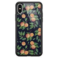 iPhone XS Max glazen hardcase - Orange lemonade - thumbnail