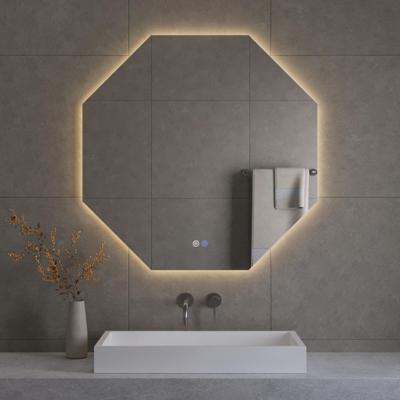 Octagon Spiegel incl. Verwarming en LED Verlichting Best Design Honey 80x80 cm