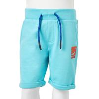 Kindershorts met trekkoord 128 zeeblauw - thumbnail