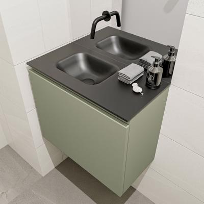 MONDIAZ OLAN 60cm toiletmeubel army. LEX wastafel urban links geen kraangat MONDIAZ OLAN 60cm toiletmeubel army. LEX wastafel urban links geen kraangat