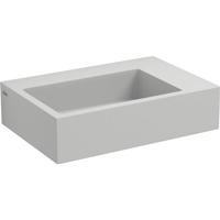 Fontein Clou Flush 2 Plus Rechthoek 42.5x29x10.5cm Aluite Wit 1 Voorbewerkte Kraangat - thumbnail