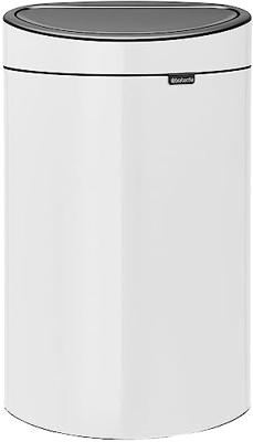 Brabantia Touchbin afvalbak 40L wit - thumbnail