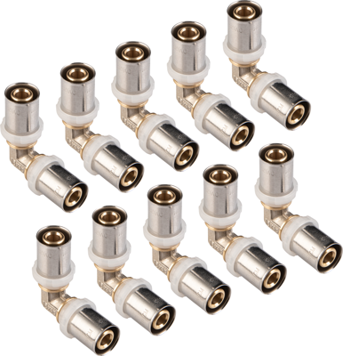 Cornat Perskoppeling Knie 16X16 10St Ms-A2 - VRPTP500116N Cornat Perskoppeling Knie 16X16 10St Ms-A2 - VRPTP500116N