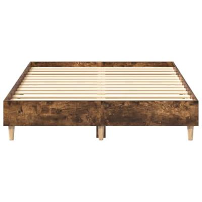 Bedframe zonder matras 120x190 cm spaanplaat gerookt eiken Bedframe zonder matras 120x190 cm spaanplaat gerookt eiken