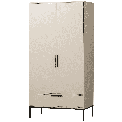 WOOOD Kledingkast 'Adam' 2-deurs, kleur Dust