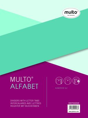 Tabbladen multo a4 23r pp a z grijs