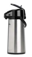Thermos isoleerkan met pomp, inox - thumbnail