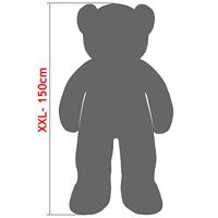 Monzana Knuffelbeer - Pluche - 120cm - Wit - thumbnail