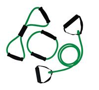 Tunturi Tubing met Handvatten | Tubbingset | Resistance tube | Medium Groen - thumbnail