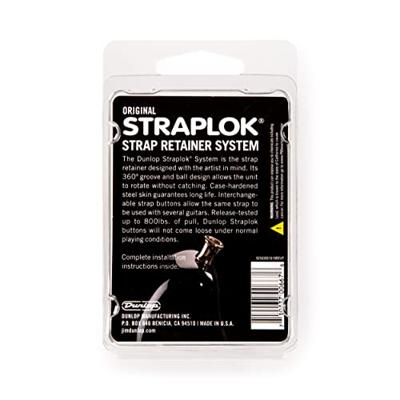 Dunlop SLS1103BK Straplok Strap Retainers Original Black Oxide Dunlop SLS1103BK Straplok Strap Retainers Original Black Oxide