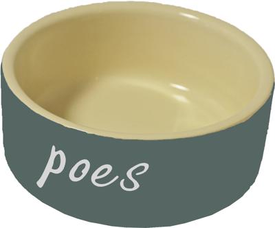Katteneetbak steen grijs diameter 12 cm Eet-en-drinkbakken-kat Gebr. de Boon - Gebr de boon