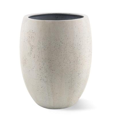 Grigio plantenbak Tall Balloon M antiek wit betonlook