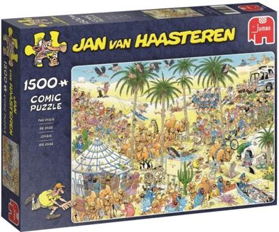 Jumbo legpuzzel Jan van Haasteren De Oase 1500 stukjes Jumbo legpuzzel Jan van Haasteren De Oase 1500 stukjes
