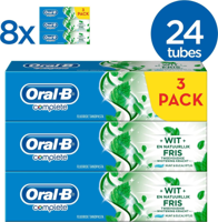 Oral-B Complete Wit &amp; Natuurlijk Fris Tandpasta - Voordeelverpakking 24x75ml - thumbnail