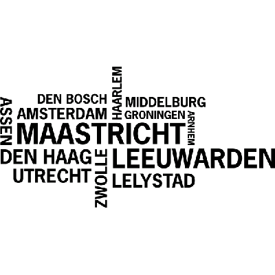 Nederlandse Steden Maastricht - Muursticker Nederlandse Steden Maastricht - Muursticker
