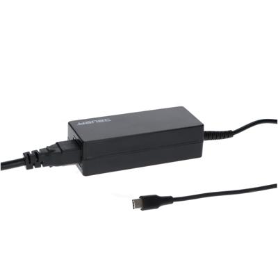 Yanec laptop usb-c ac adapter 65w zwart