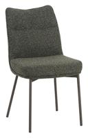 LABEL51 Eetkamerstoel Lennon - Forest - Boucle - Black Frame - thumbnail