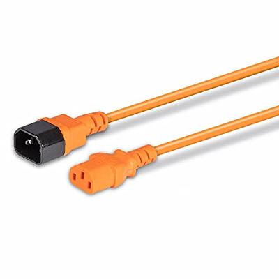 Lindy 30473 IEC C14/IEC C13 M/F 0.5m IEC C14 IEC C13 Zwart, Oranje Lindy 30473 IEC C14/IEC C13 M/F 0.5m IEC C14 IEC C13 Zwart, Oranje