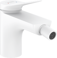 Hansgrohe Bidetmengkraan Vivenis met Trekwaste Mat Wit - thumbnail