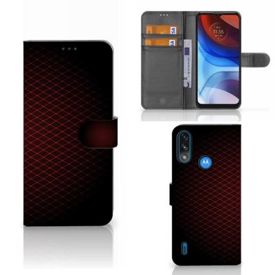 Motorola Moto E7i Power | E7 Power | Telefoon Hoesje | Geruit Rood