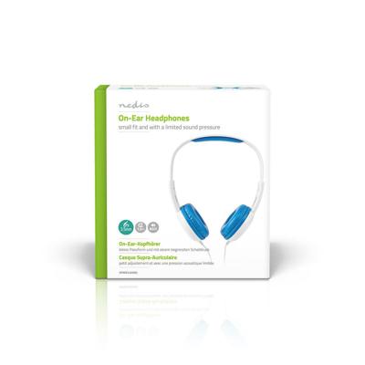 Nedis Bedrade On-ear Koptelefoon | 3,5 mm | 1.20 m | 82 dB | Blauw | 1 stuks - HPWD4200BU HPWD4200BU Nedis Bedrade On-ear Koptelefoon | 3,5 mm | 1.20 m | 82 dB | Blauw | 1 stuks - HPWD4200BU HPWD4200BU