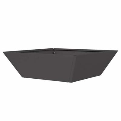 Tuin Kom Plantenbak 5 pcs Zwart 50 x 50 x 15 cm Staal - thumbnail