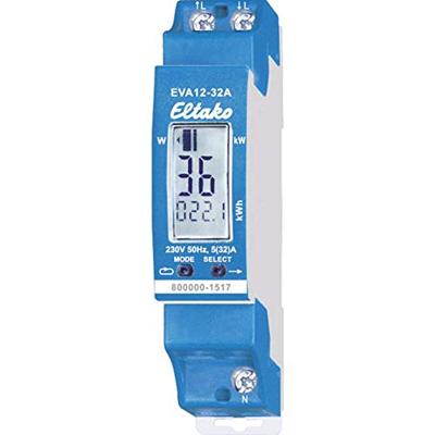 Eltako EVA12-32A 28032411 kWh-meter 1-fase Digitaal 32 A Conform MID: Nee 1 stuk(s)