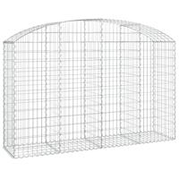 VidaXL Schanskorf gewelfd 200x50x120/140 cm gegalvaniseerd ijzer - thumbnail