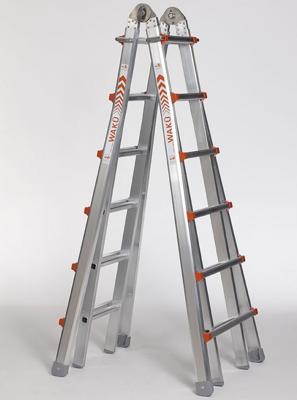 Waku Telescoopladder vouwladder 4x6 treden - 1413800103